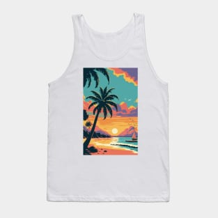 Sunset at the beach Tank Top